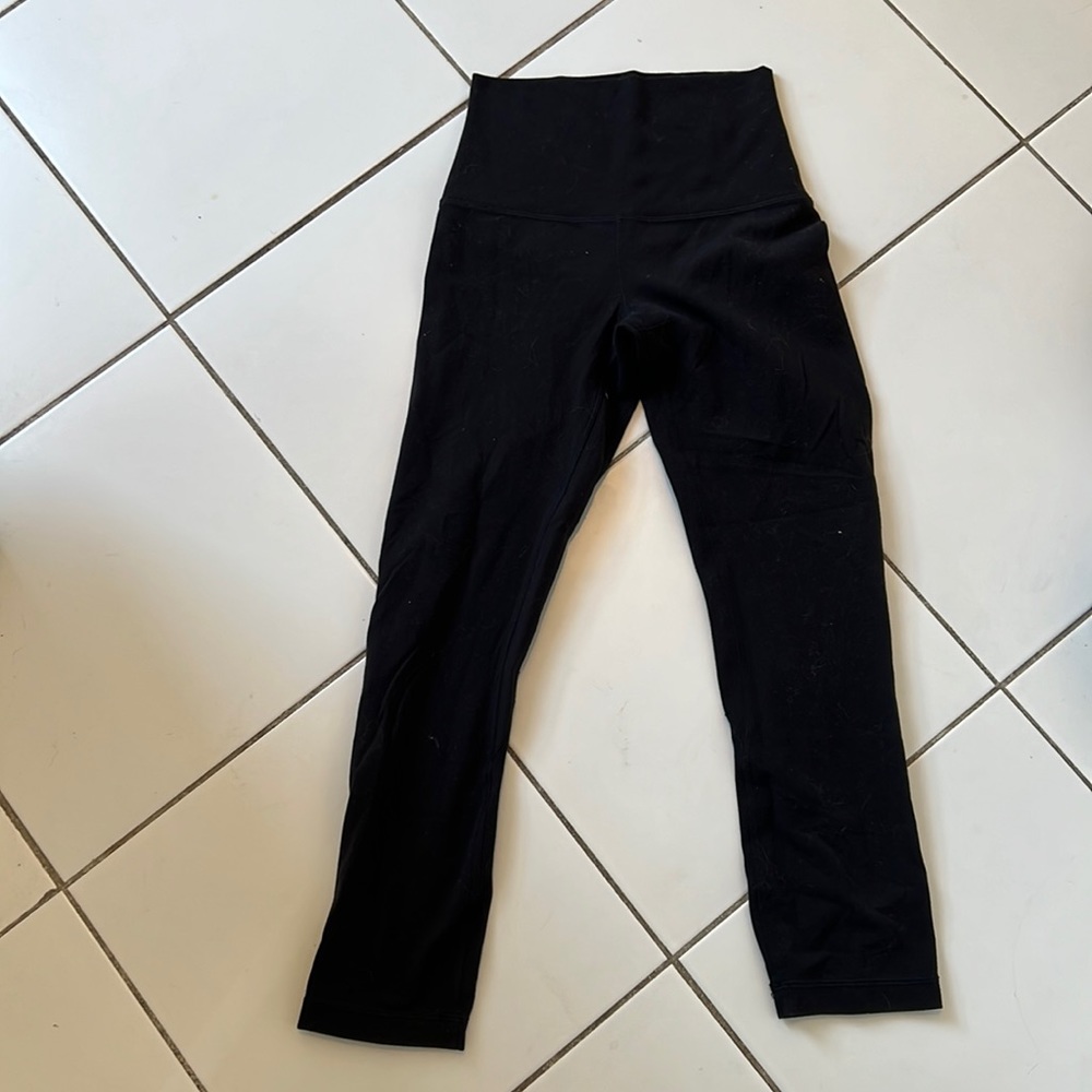 These are black Lululemon that are half Length.
